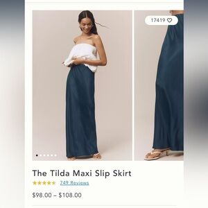 Anthropologie Tilda Skirt red/rose/maroon color